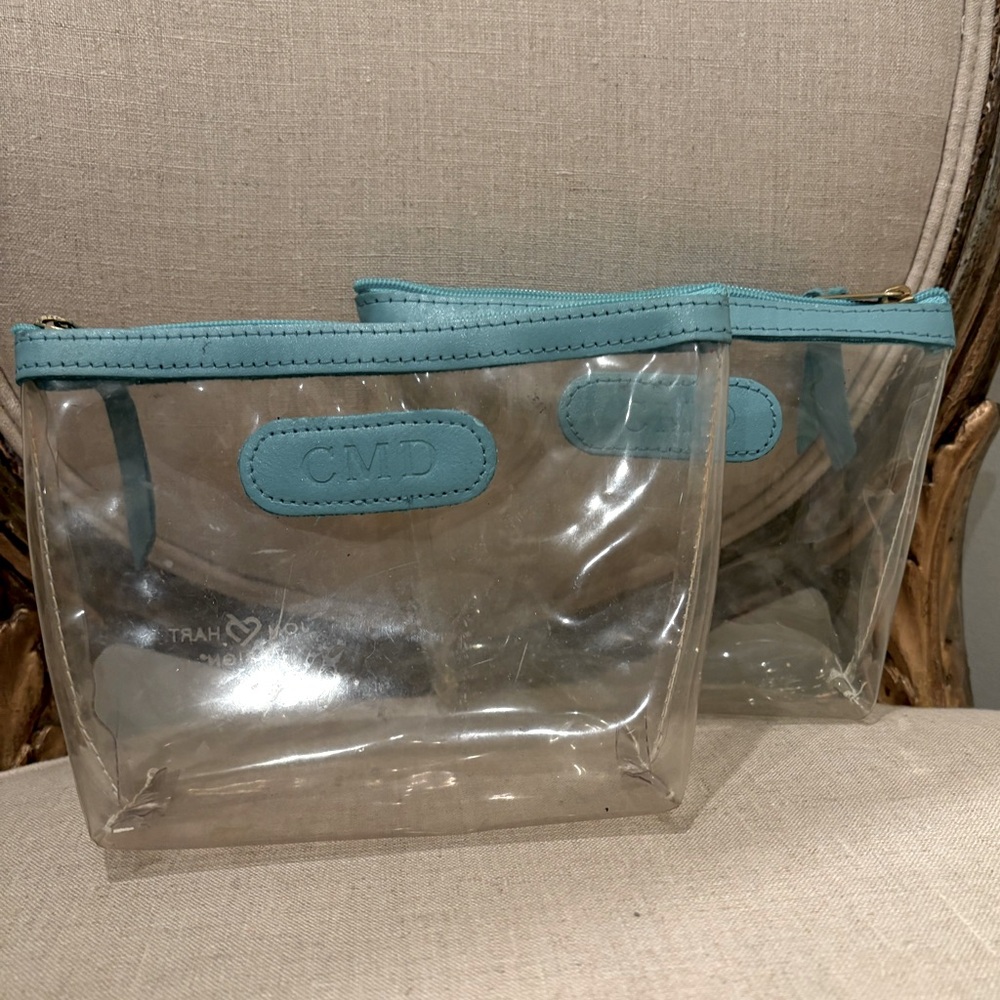 Pair of Jon Hart Cosmetic Pouches